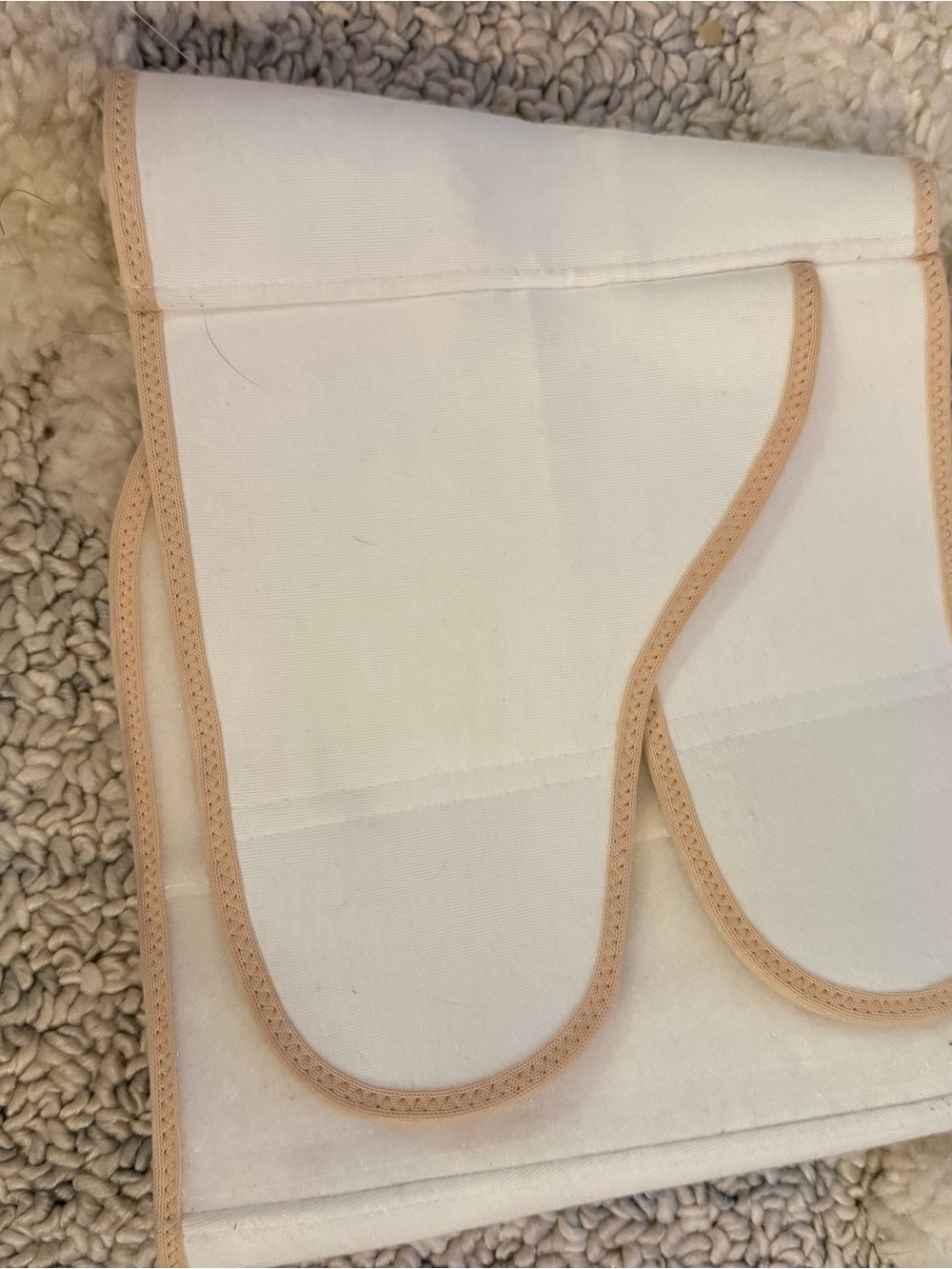 Belly Bandit Beige Postpartum Belly Wrap with Pink Logo